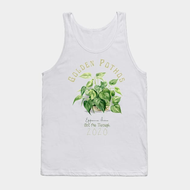 Golden Pothos, Botanical Illustration T-Shirt | Plant Lover Tee Tank Top by Abystoic